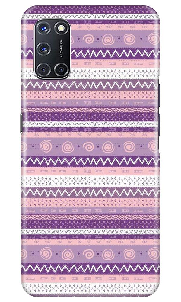 Zigzag line pattern3 Mobile Back Case for Oppo A92 (Design - 11) Zigzag line pattern3 Case for Oppo A92