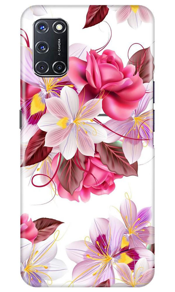 Beautiful flowers Mobile Back Case for Oppo A52 (Design - 23) Beautiful flowers Case for Oppo A52
