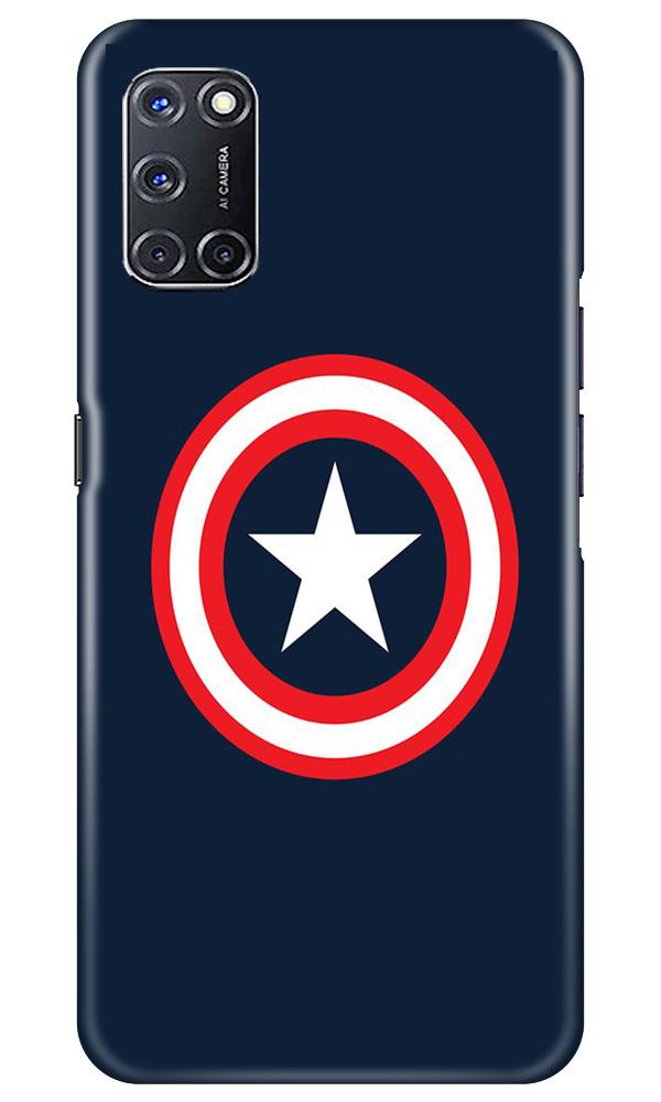Captain America Mobile Back Case for Oppo A52 (Design - 42) Captain America Case for Oppo A52