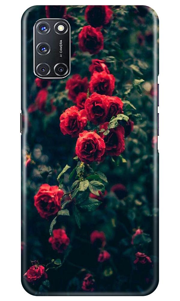 Red Rose Mobile Back Case for Oppo A92 (Design - 66) Red Rose Case for Oppo A92