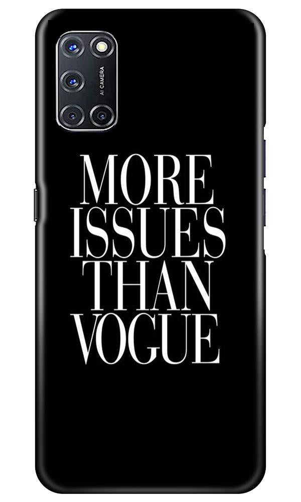 More Issues than Vague Mobile Back Case for Oppo A72 (Design - 74) More Issues than Vague Case for Oppo A72