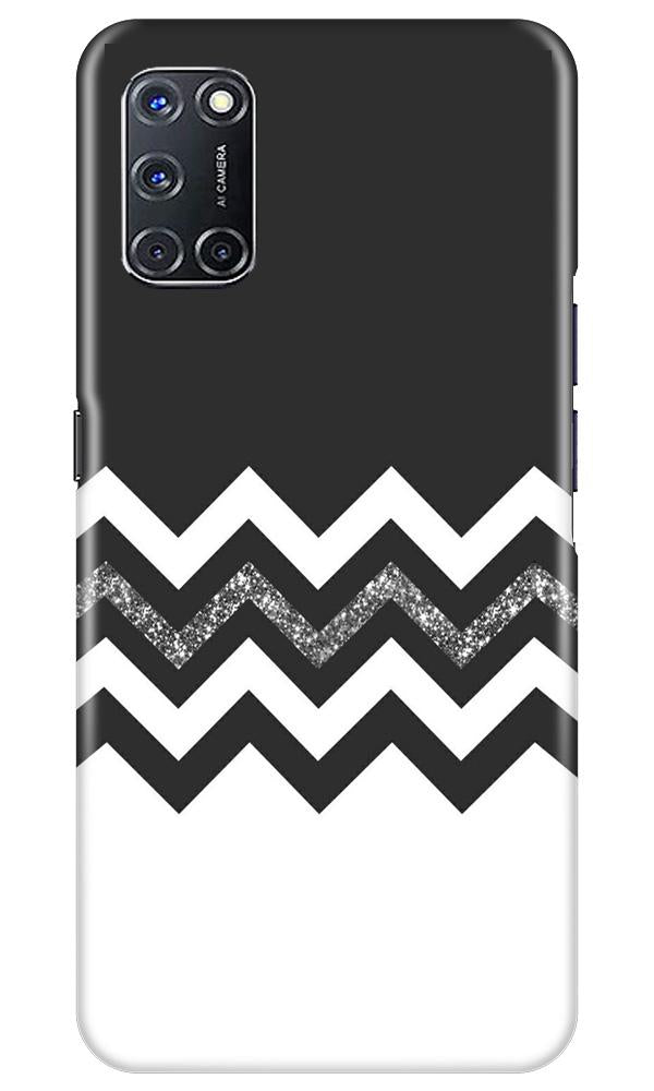 Black white Pattern2Mobile Back Case for Oppo A72 (Design - 83) Black white Pattern2Case for Oppo A72