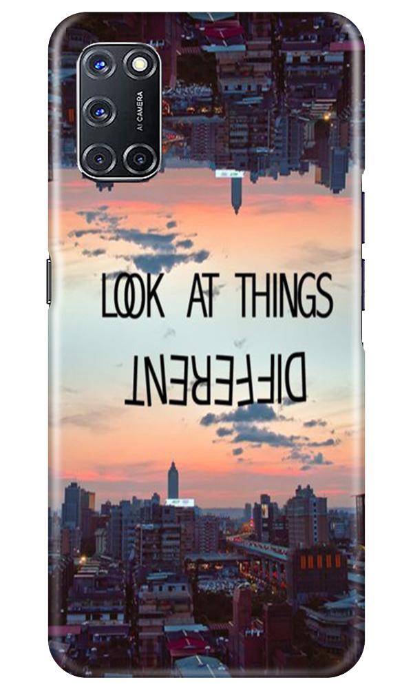 Look at things different Mobile Back Case for Oppo A92 (Design - 99) Look at things different Case for Oppo A92