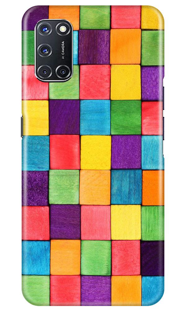 Colorful Square Mobile Back Case for Oppo A92 (Design - 218) Colorful Square Case for Oppo A92 (Design No. 218)