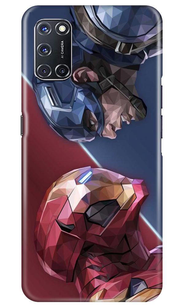 Ironman Captain America Mobile Back Case for Oppo A52 (Design - 245) Ironman Captain America Case for Oppo A52 (Design No. 245)