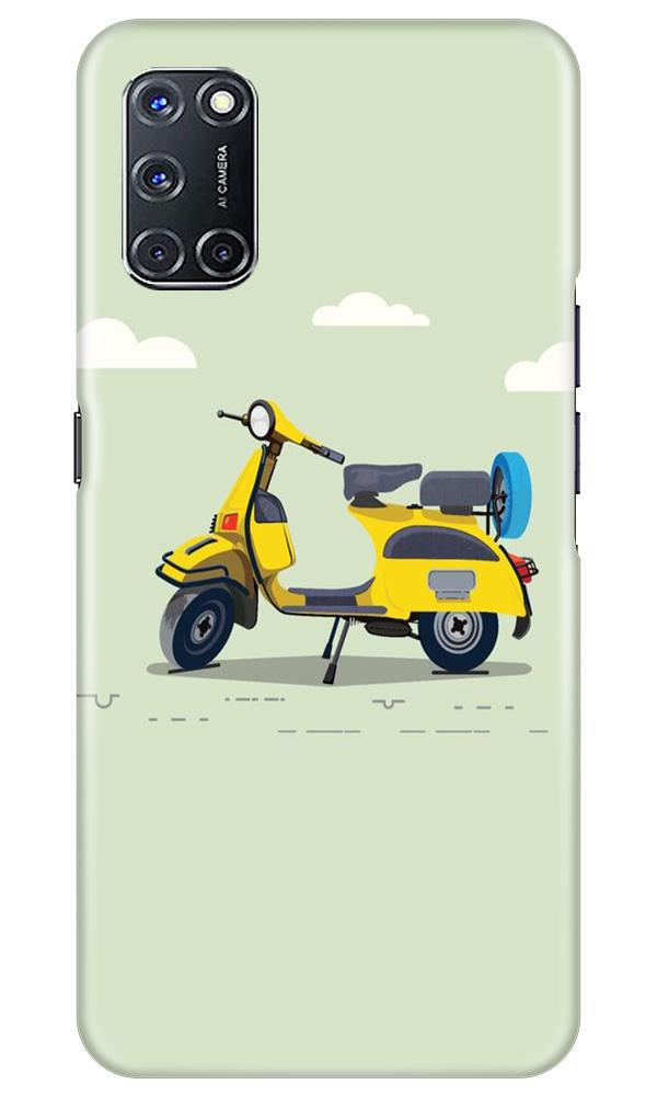 Vintage Scooter Mobile Back Case for Oppo A52 (Design - 260) Vintage Scooter Case for Oppo A52 (Design No. 260)