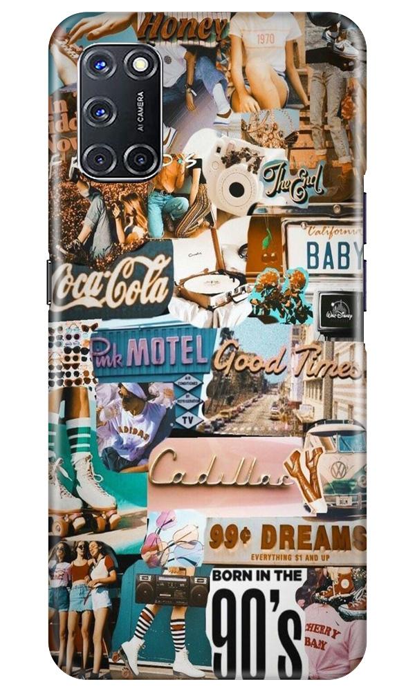 Vintage Design Mobile Back Case for Oppo A52 (Design - 284) Vintage Design Case for Oppo A52 (Design No. 284)