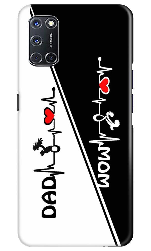 Love Mom Dad Mobile Back Case for Oppo A92 (Design - 385) Love Mom Dad Mobile Back Case for Oppo A92 (Design - 385)