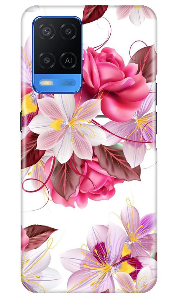 Beautiful flowers Mobile Back Case for Oppo A54 (Design - 23) Beautiful flowers Case for Oppo A54