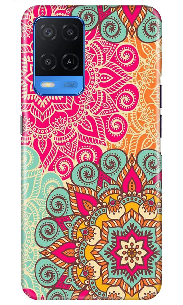 Rangoli art2 Mobile Back Case for Oppo A54 (Design - 29) Rangoli art2 Case for Oppo A54