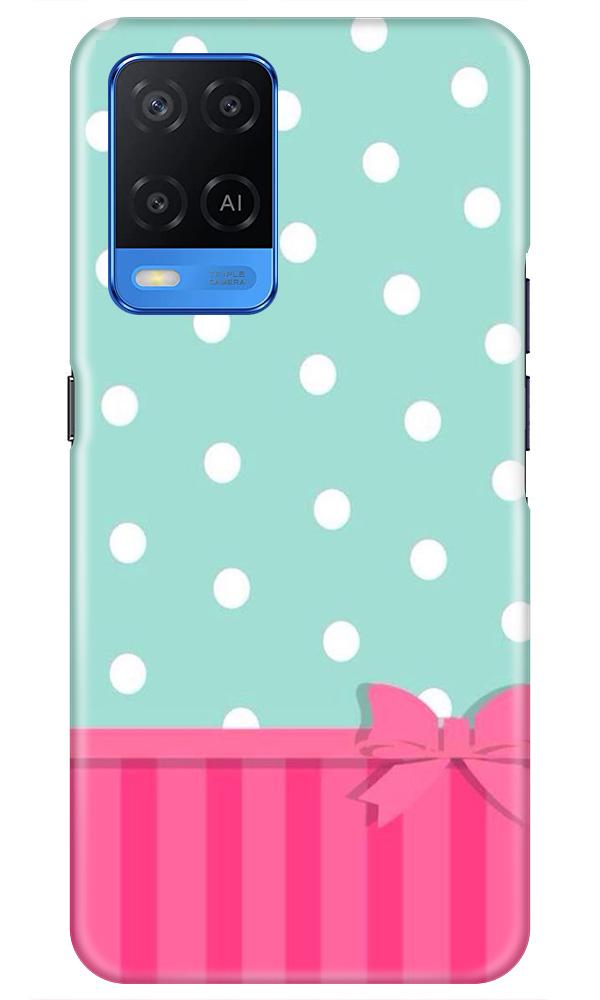 Gift Wrap Mobile Back Case for Oppo A54 (Design - 30) Gift Wrap Case for Oppo A54