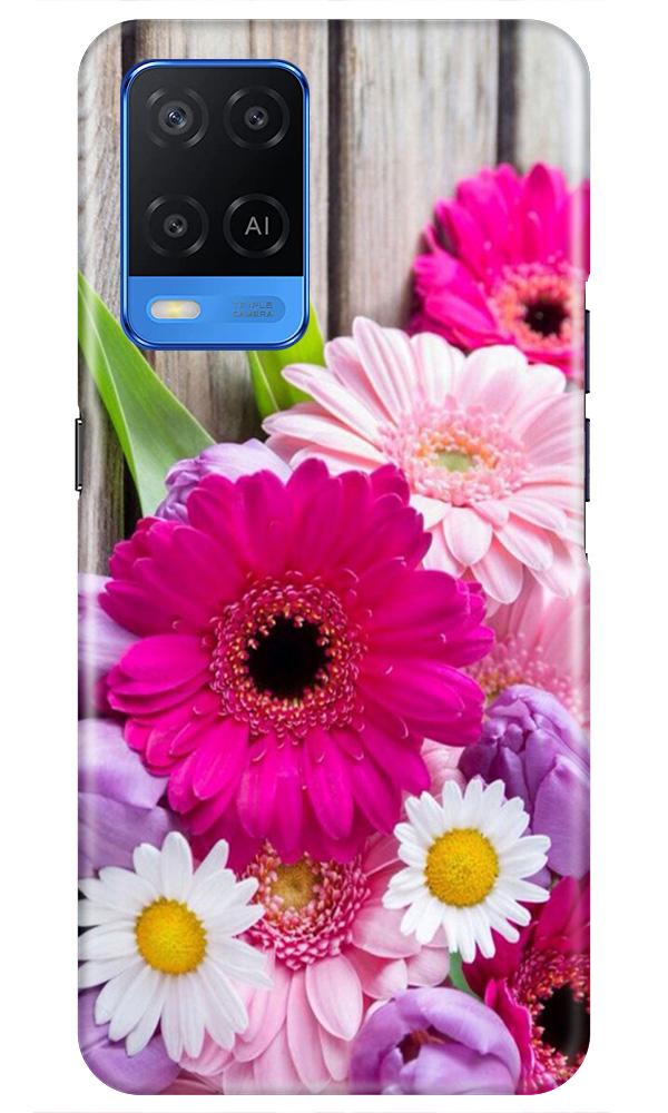 Coloful Daisy2 Mobile Back Case for Oppo A54 (Design - 76) Coloful Daisy2 Case for Oppo A54