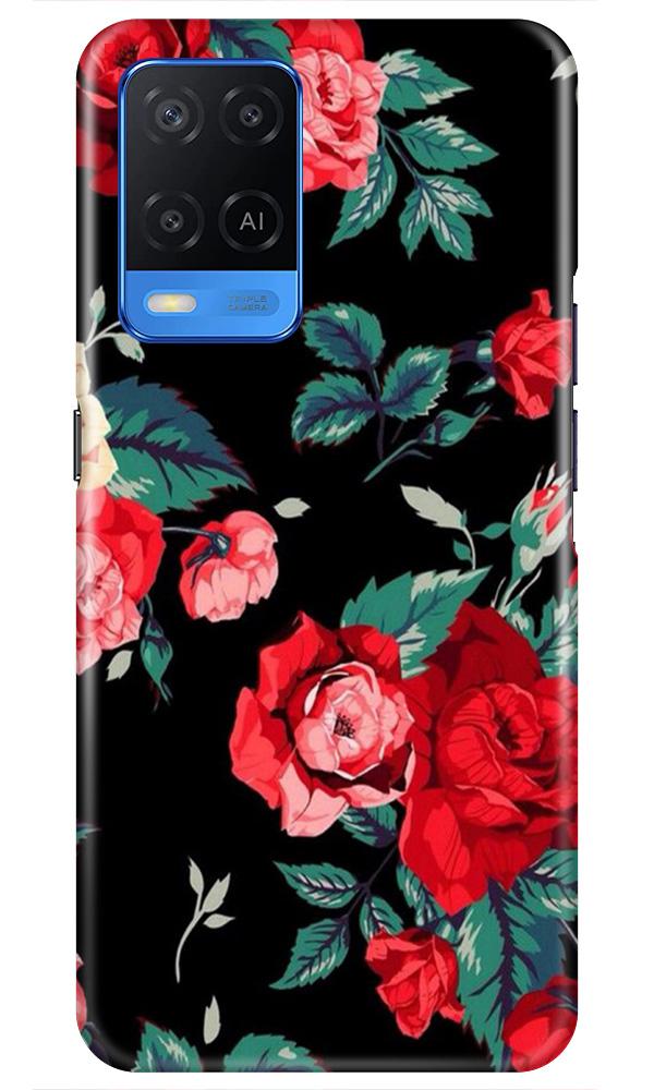 Red Rose2 Mobile Back Case for Oppo A54 (Design - 81) Red Rose2 Case for Oppo A54