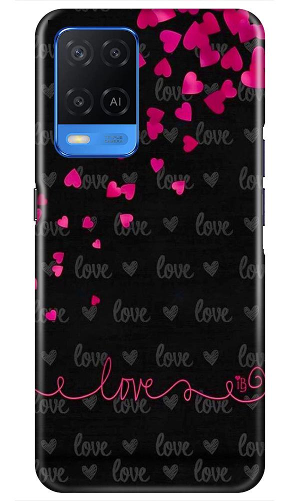 Love in Air Mobile Back Case for Oppo A54 (Design - 89) Love in Air Case for Oppo A54