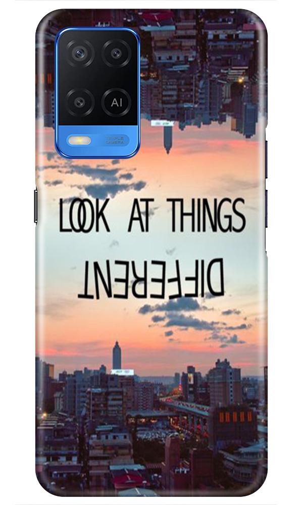 Look at things different Mobile Back Case for Oppo A54 (Design - 99) Look at things different Case for Oppo A54