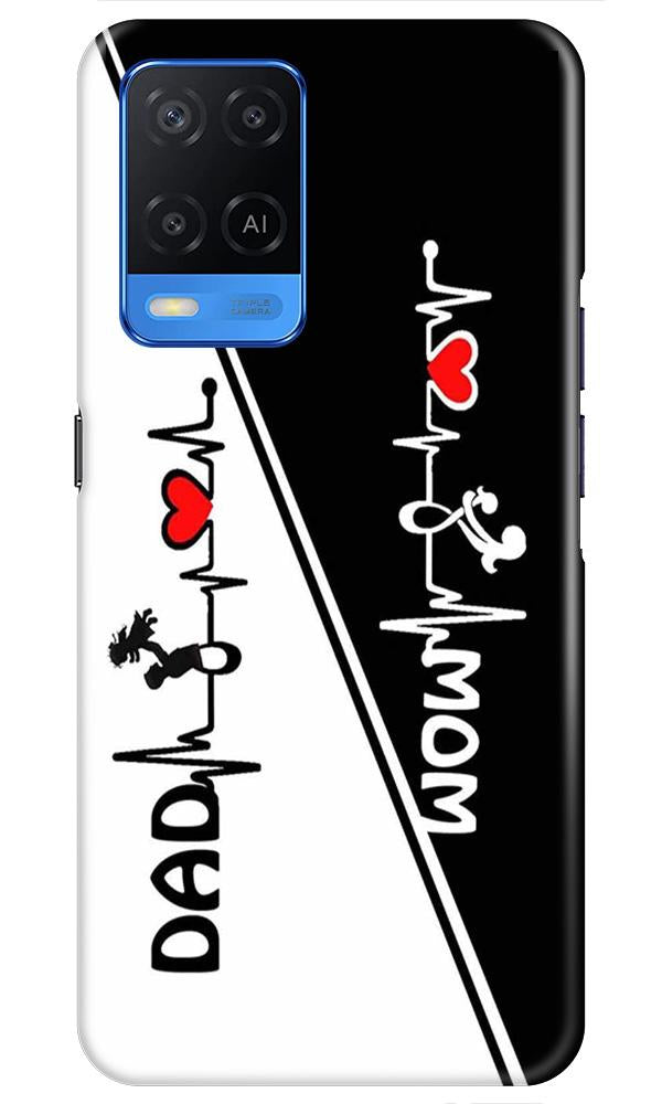 Love Mom Dad Mobile Back Case for Oppo A54 (Design - 385) Love Mom Dad Mobile Back Case for Oppo A54 (Design - 385)