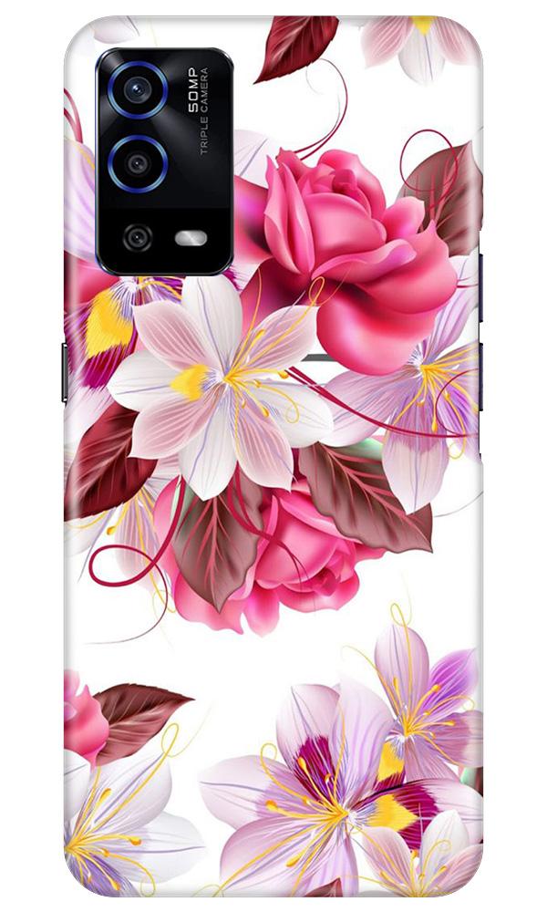 Beautiful flowers Mobile Back Case for Oppo A55 (Design - 23) Beautiful flowers Case for Oppo A55