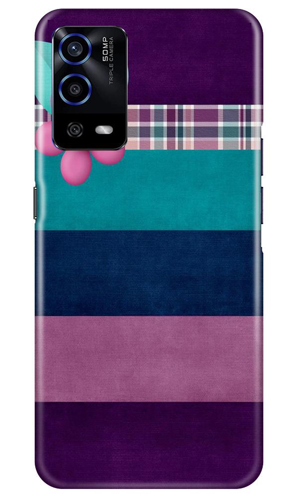 Purple Blue Mobile Back Case for Oppo A55 (Design - 37) Purple Blue Case for Oppo A55