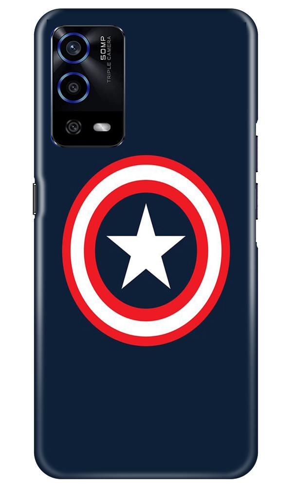 Captain America Mobile Back Case for Oppo A55 (Design - 42) Captain America Case for Oppo A55