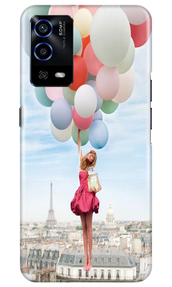 Girl with Baloon Mobile Back Case for Oppo A55 (Design - 84) Girl with Baloon Case for Oppo A55