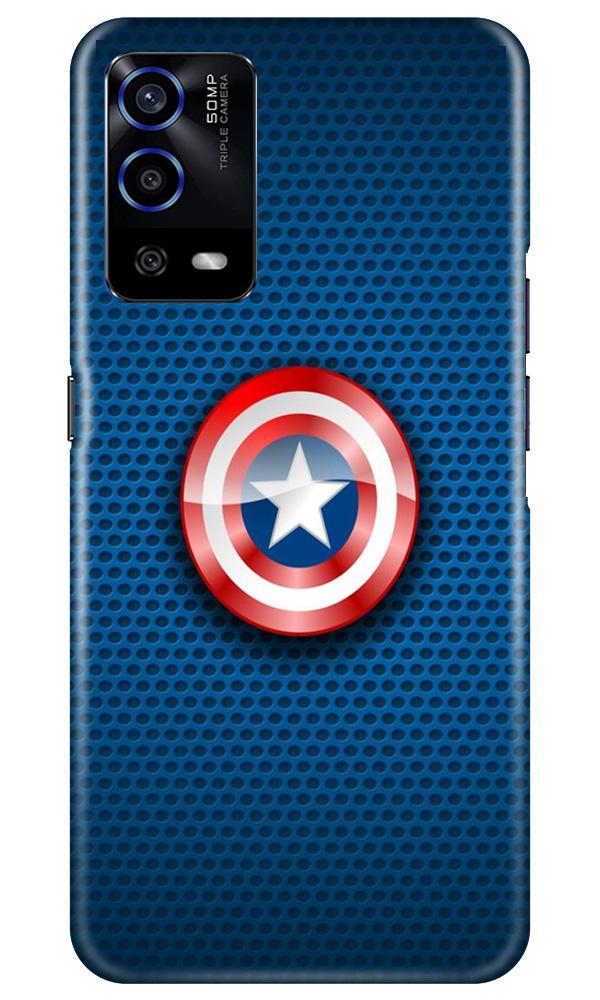 Captain America Shield Mobile Back Case for Oppo A55 (Design - 253) Captain America Shield Case for Oppo A55 (Design No. 253)