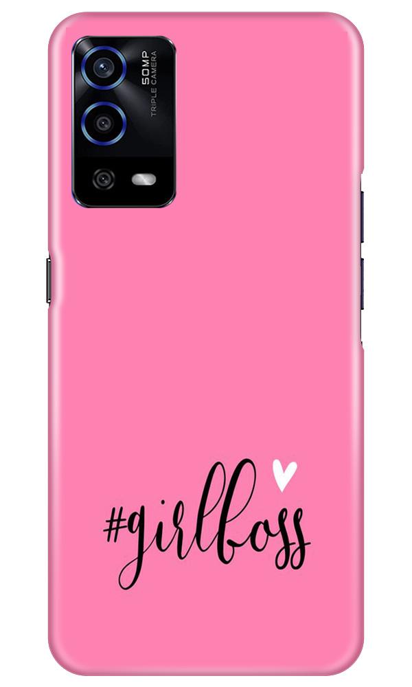 Girl Boss Pink Mobile Back Case for Oppo A55 (Design - 269) Girl Boss Pink Case for Oppo A55 (Design No. 269)