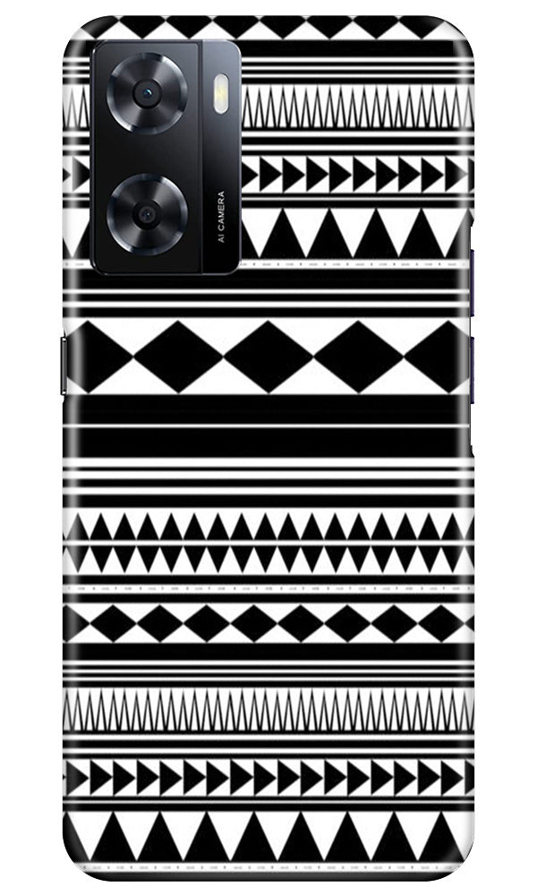 Black white Pattern Mobile Back Case for Oppo A57 (Design - 5) Black white Pattern Case for Oppo A57