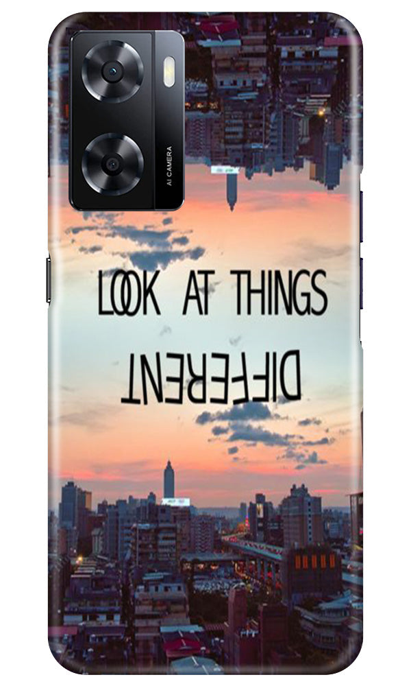 Look at things different Mobile Back Case for Oppo A57 (Design - 99) Look at things different Case for Oppo A57