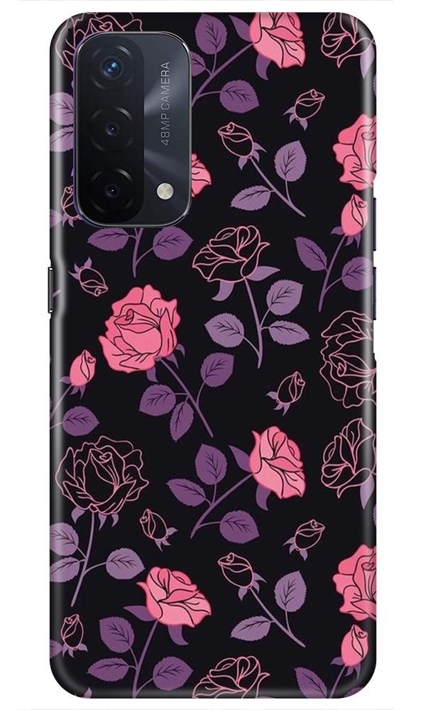 Rose Pattern Mobile Back Case for Oppo A74 5G (Design - 2) Rose Pattern Case for Oppo A74 5G