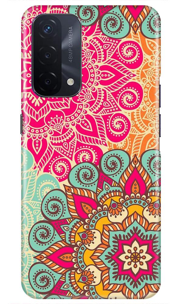 Rangoli art Mobile Back Case for Oppo A74 5G (Design - 6) Rangoli art Case for Oppo A74 5G