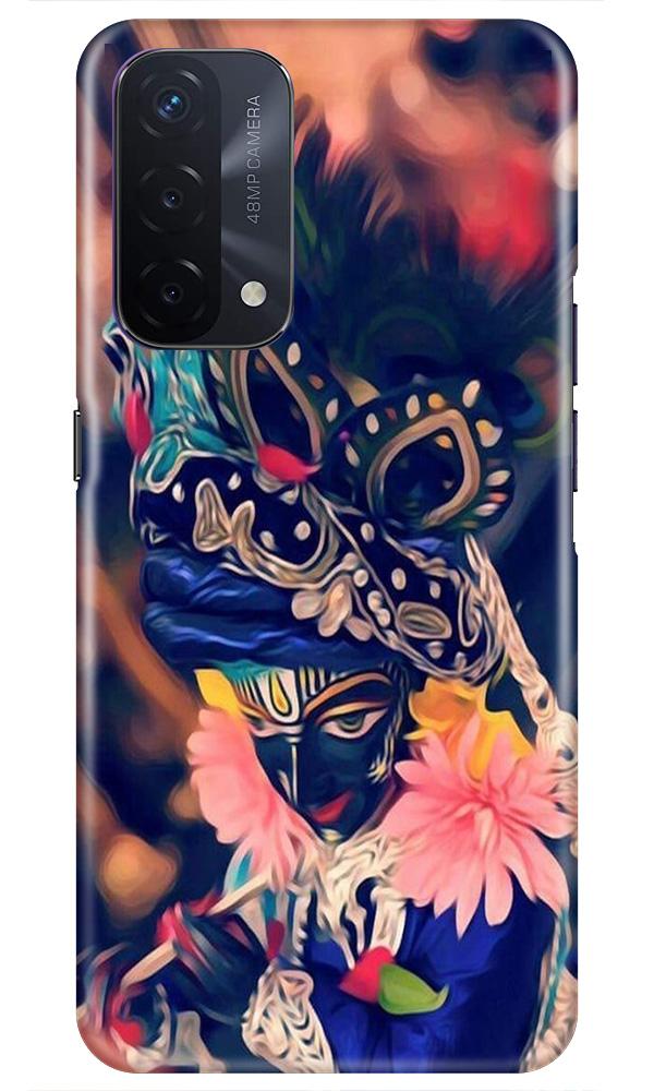 Lord Krishna Mobile Back Case for Oppo A74 5G (Design - 16) Lord Krishna Case for Oppo A74 5G