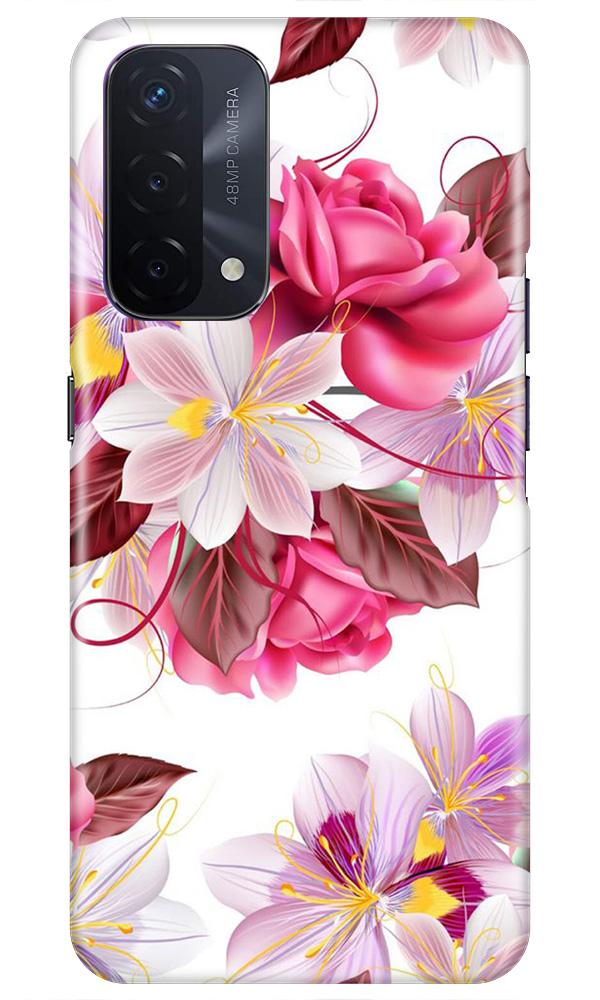 Beautiful flowers Mobile Back Case for Oppo A74 5G (Design - 23) Beautiful flowers Case for Oppo A74 5G