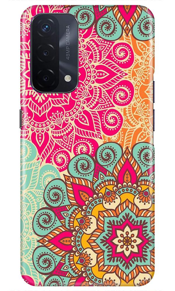 Rangoli art2 Mobile Back Case for Oppo A74 5G (Design - 29) Rangoli art2 Case for Oppo A74 5G