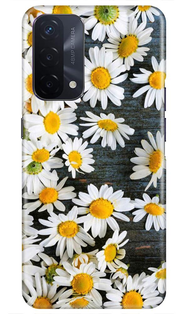 White flowers2 Mobile Back Case for Oppo A74 5G (Design - 62) White flowers2 Case for Oppo A74 5G