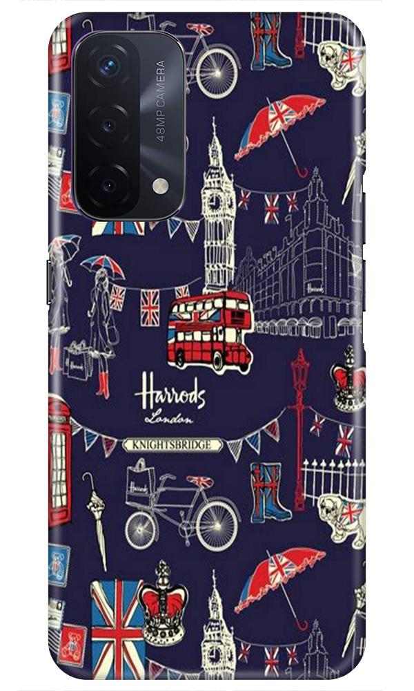Love London Mobile Back Case for Oppo A74 5G (Design - 75) Love London Case for Oppo A74 5G