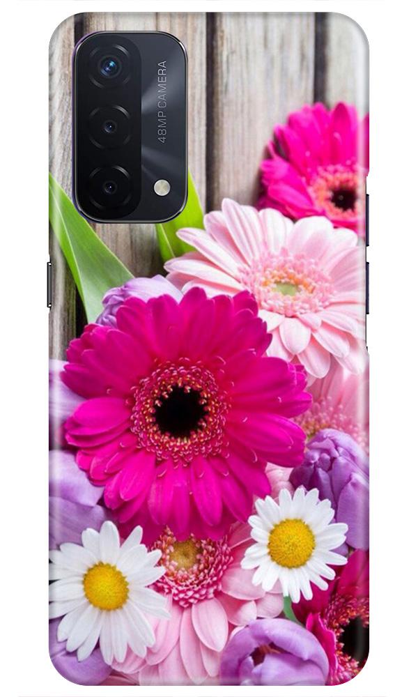 Coloful Daisy2 Mobile Back Case for Oppo A74 5G (Design - 76) Coloful Daisy2 Case for Oppo A74 5G
