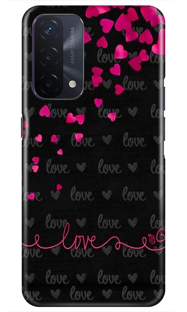 Love in Air Mobile Back Case for Oppo A74 5G (Design - 89) Love in Air Case for Oppo A74 5G