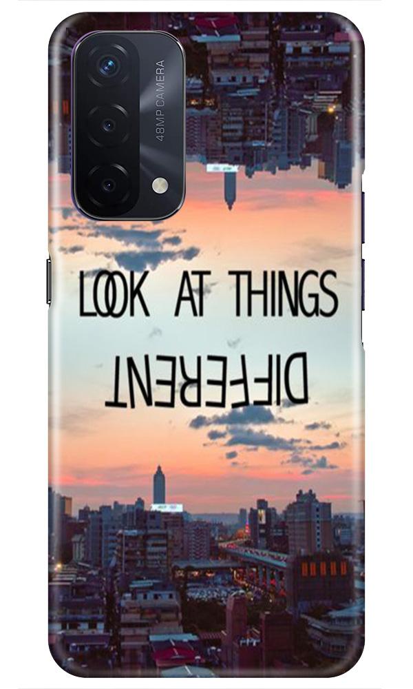 Look at things different Mobile Back Case for Oppo A74 5G (Design - 99) Look at things different Case for Oppo A74 5G