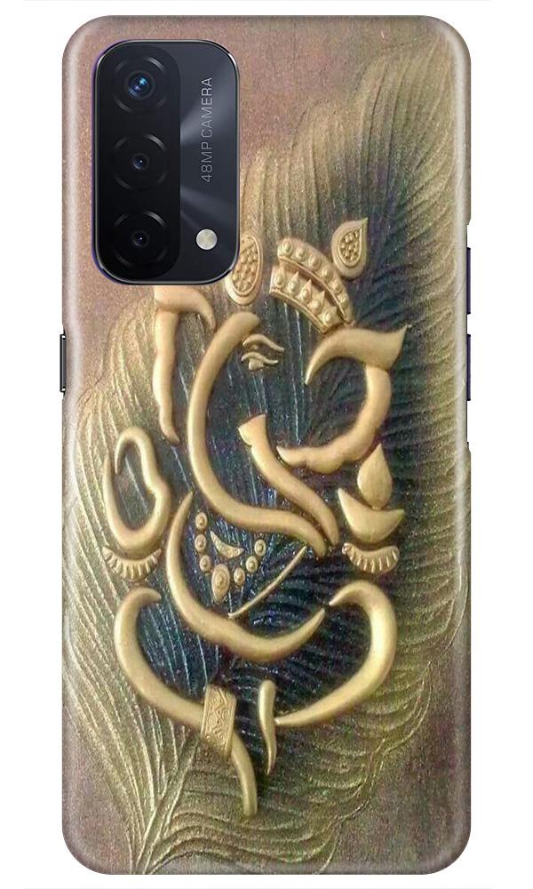 Lord Ganesha Mobile Back Case for Oppo A74 5G (Design - 100) Lord Ganesha Case for Oppo A74 5G