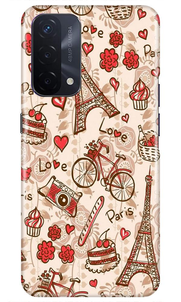 Love Paris Mobile Back Case for Oppo A74 5G (Design - 103) Love Paris Case for Oppo A74 5G (Design - 103)