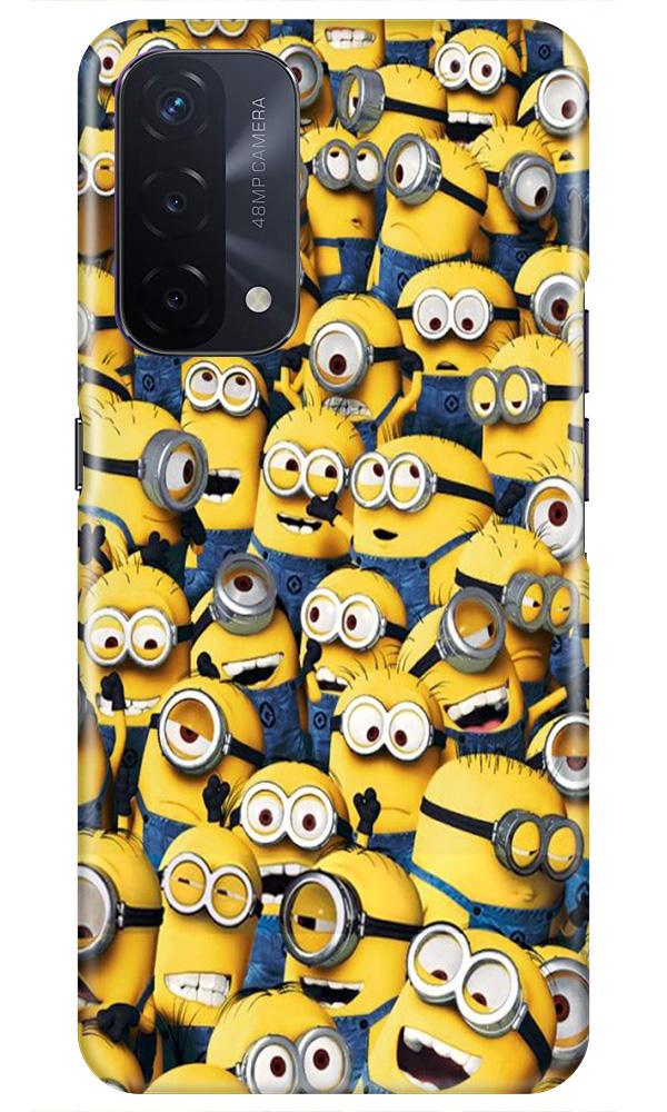 Minions Mobile Back Case for Oppo A74 5G (Design - 126) Minions Case for Oppo A74 5G (Design - 126)