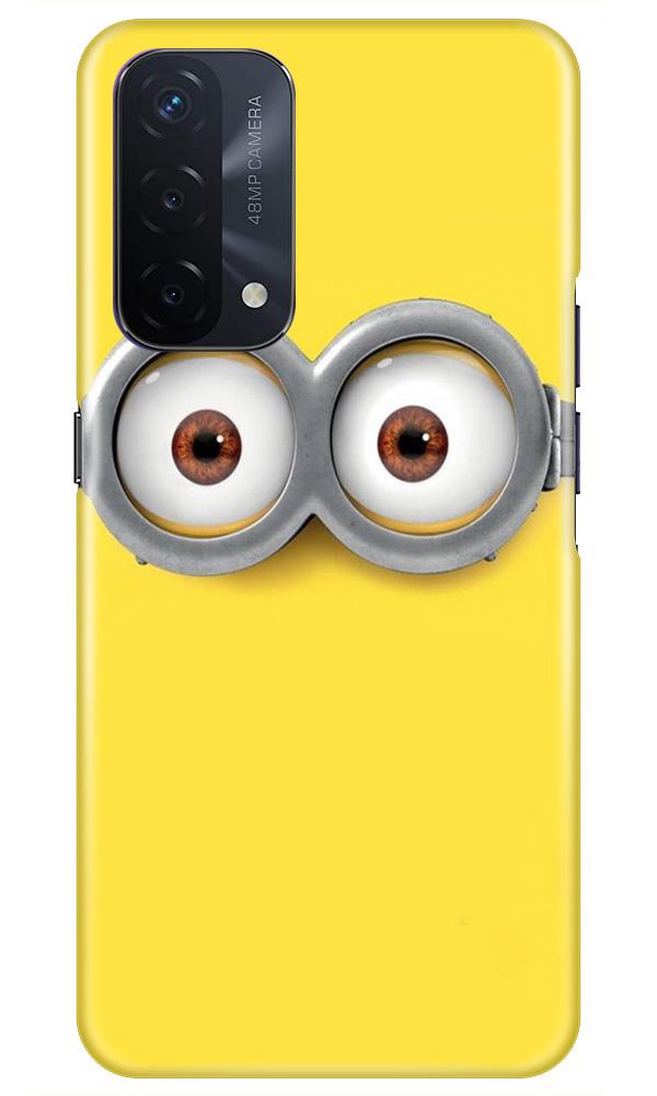 Minions Mobile Back Case for Oppo A74 5G (Design - 128) Minions Case for Oppo A74 5G (Design - 128)