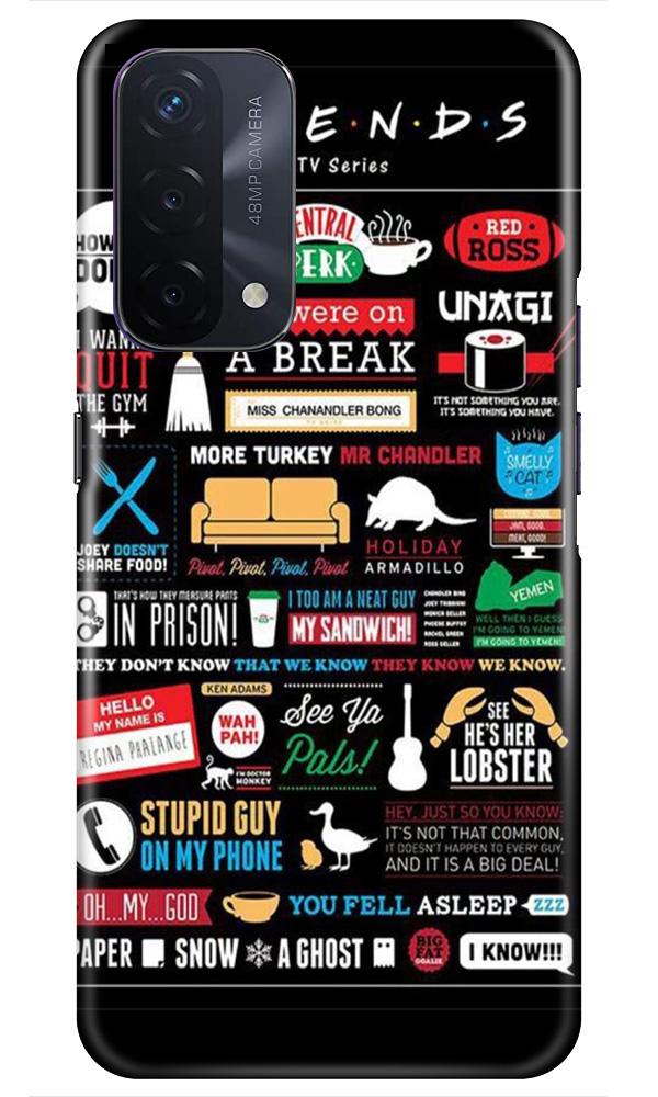 Friends Mobile Back Case for Oppo A74 5G (Design - 145) Friends Case for Oppo A74 5G (Design - 145)