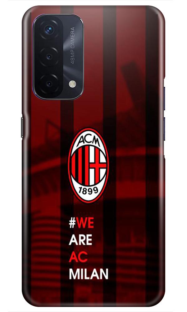 AC Milan Mobile Back Case for Oppo A74 5G (Design - 155) AC Milan Case for Oppo A74 5G (Design - 155)