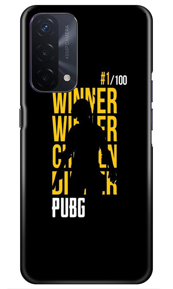 Pubg Winner Winner Mobile Back Case for Oppo A74 5G (Design - 177) Pubg Winner Winner Case for Oppo A74 5G (Design - 177)