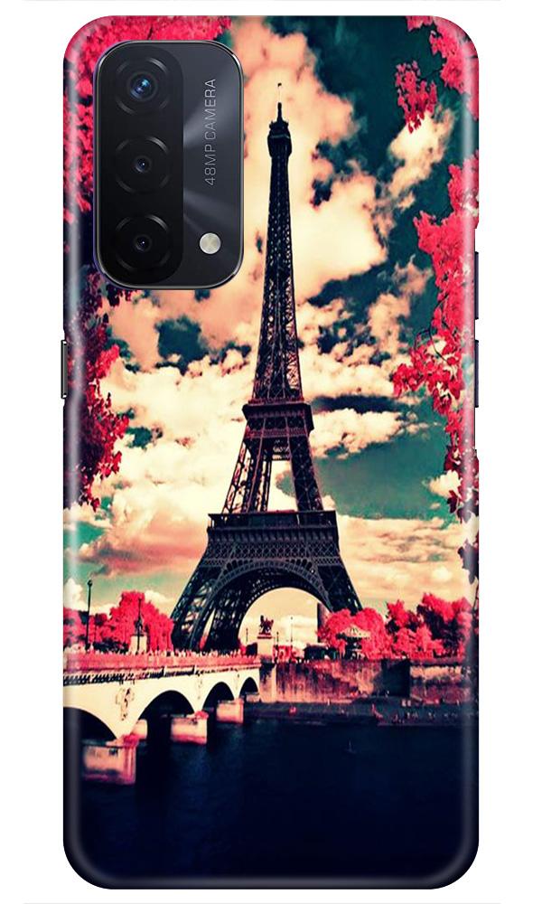 Eiffel Tower Mobile Back Case for Oppo A74 5G (Design - 212) Eiffel Tower Case for Oppo A74 5G (Design No. 212)