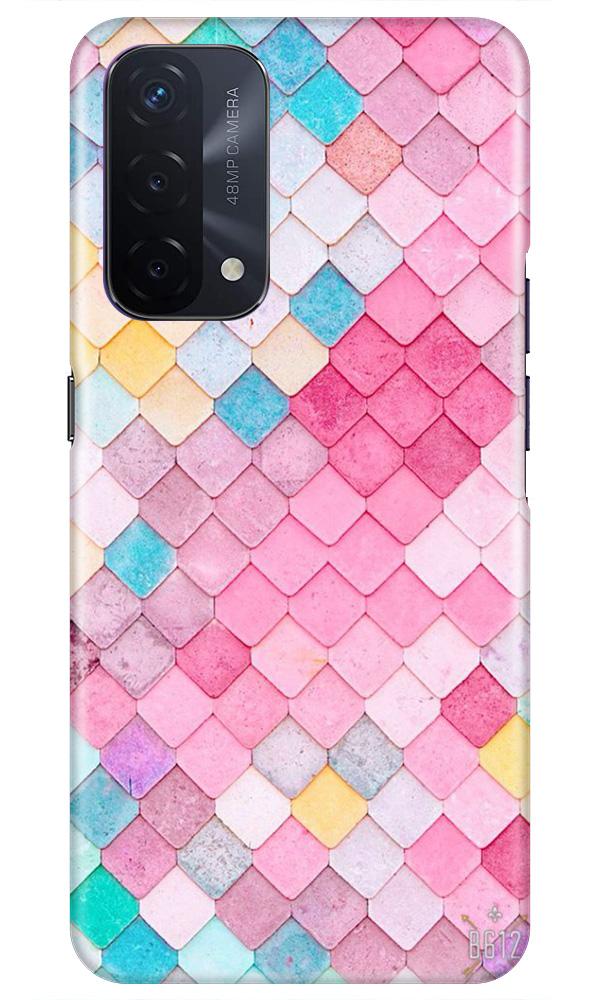 Pink Pattern Mobile Back Case for Oppo A74 5G (Design - 215) Pink Pattern Case for Oppo A74 5G (Design No. 215)