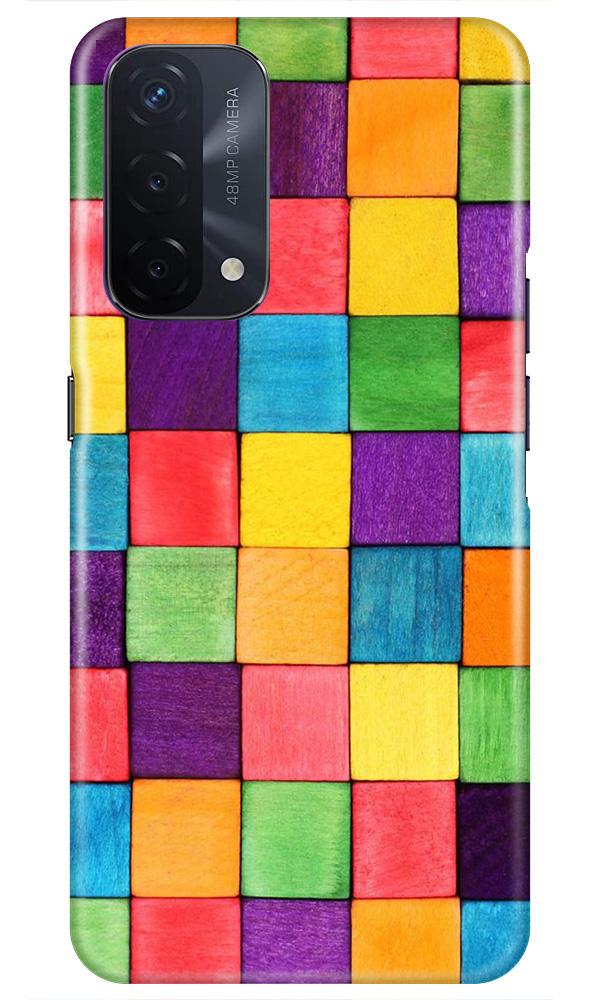 Colorful Square Mobile Back Case for Oppo A74 5G (Design - 218) Colorful Square Case for Oppo A74 5G (Design No. 218)