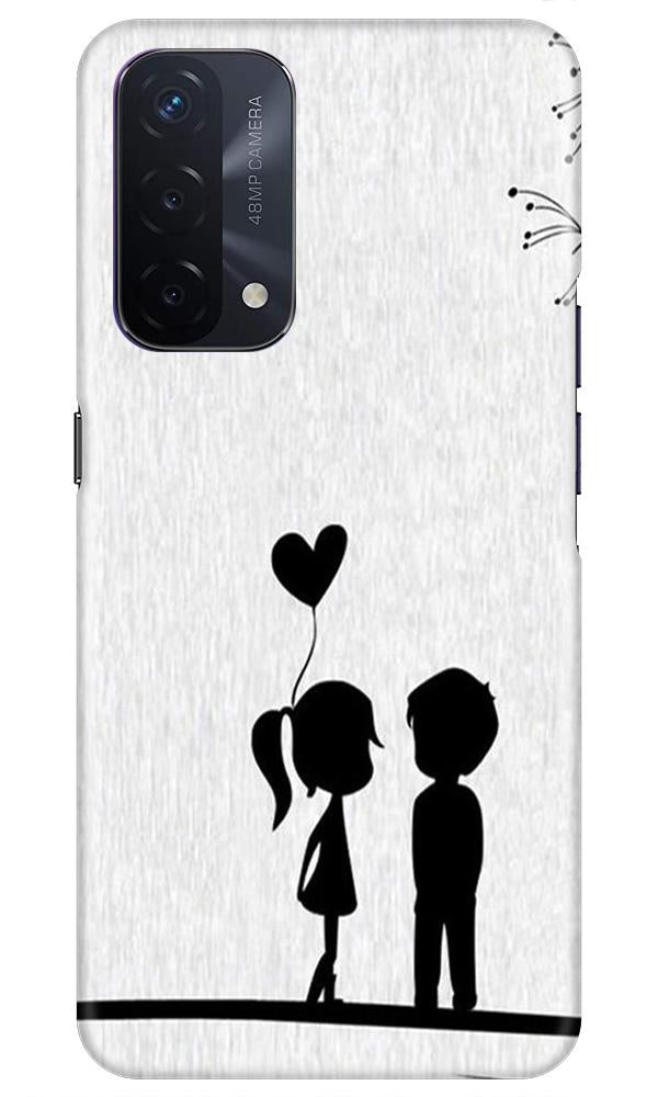 Cute Kid Couple Mobile Back Case for Oppo A74 5G (Design - 283) Cute Kid Couple Case for Oppo A74 5G (Design No. 283)