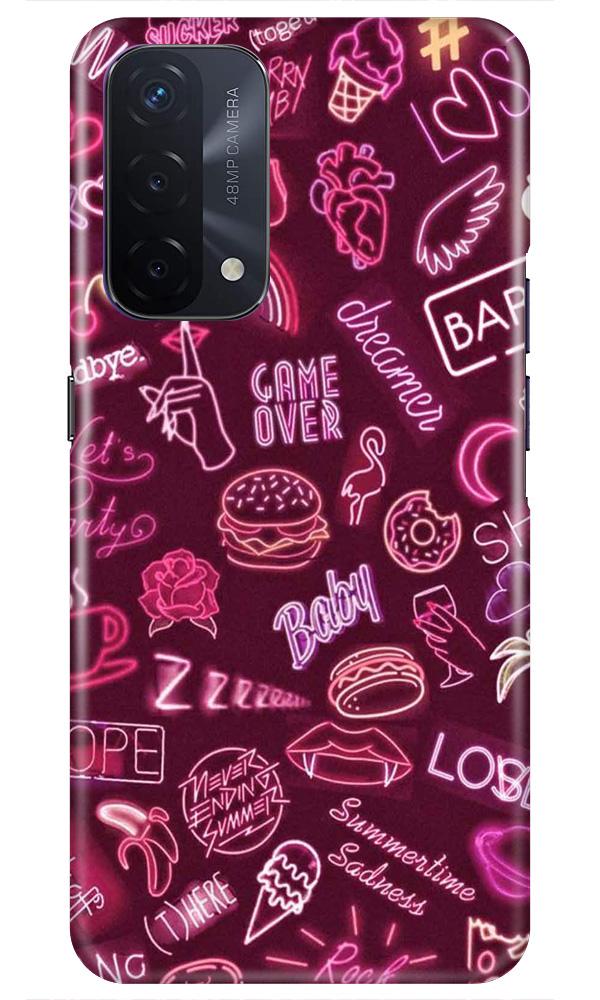 Party Theme Mobile Back Case for Oppo A74 5G (Design - 392) Party Theme Mobile Back Case for Oppo A74 5G (Design - 392)